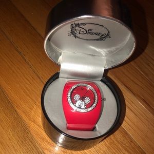 Red Disney Mickey Mouse Watch Bracelet